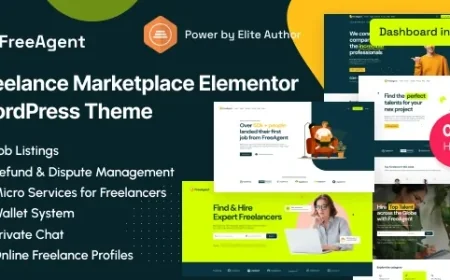 FreeAgent - Freelance Marketplace Elementor WordPress Theme v2.1.2