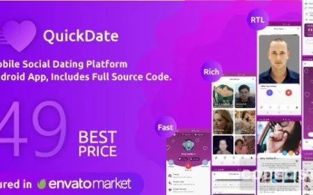 QuickDate Android v1.6.1  - Mobile Social Dating Platform Application