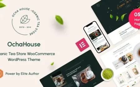 OchaHouse v2.2.8 - Organic Tea Store WooCommerce WordPress Theme