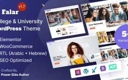 Falar - College University Elementor WordPress Theme v1.7.0
