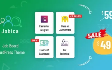Jobica v1.4.1 - Elementor IT Job Board WordPress Theme