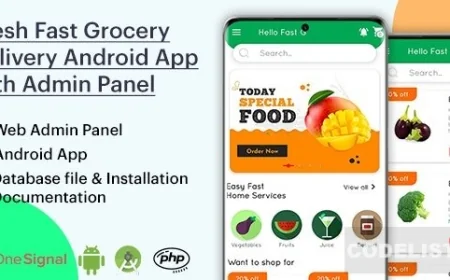 Fresh Fast Grocery Delivery Android App with Interactive Admin Panel v1.1