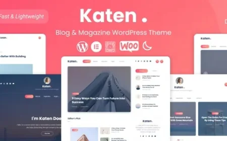 Katen - Blog &amp; Magazine WordPress Theme v1.1