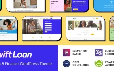 Swift Loan - Payday &amp; Banking Finance WordPress Theme v1.1.8