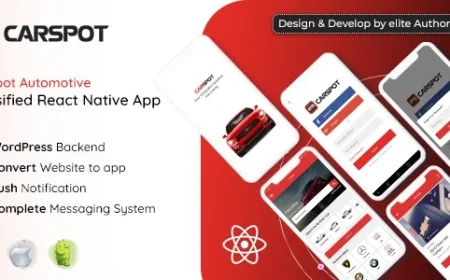 CarSpot v1.8 - Dealership Classified React Native App