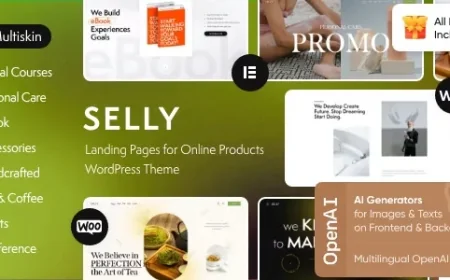 Selly - Marketing Landing Page WordPress Theme v1.2