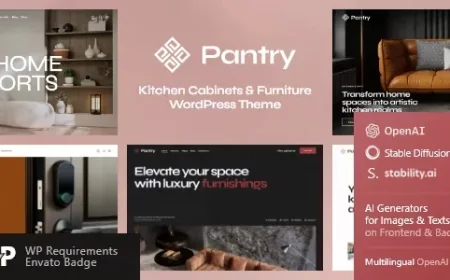 Pantry - Kitchen Cabinets &amp; Furniture WordPress Theme v1.1.1