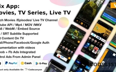 Flix App Movies v2.2 - TV Series - Live TV Channels - TV Cast