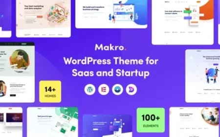 Makro - WordPress Theme for Saas &amp; Startup v1.2.9