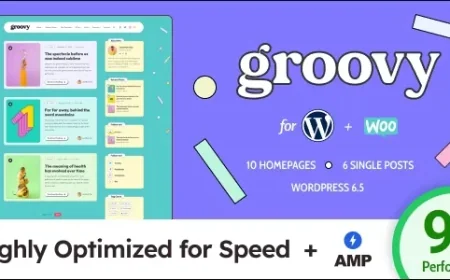 Groovy - Modern &amp; Lightweight Blog for WordPress v2.3.0