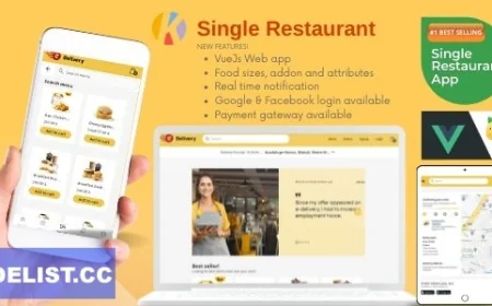 Karenderia Single Restaurant Website Food Ordering and Restaurant Panel v1.0.0