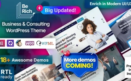 Berich - Consulting Corporate WordPress Theme v1.0.4