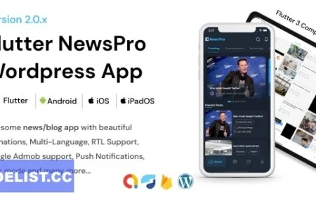 NewsPro v2.0.0 - Flutter News App For Wordpress