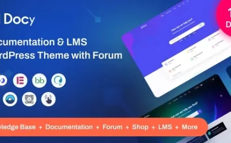Docy - Premium Documentation, Knowledge Base &amp; LMS WordPress Theme with Forum v3.4.4