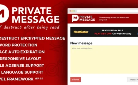 Private Message PHP Script