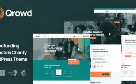 Qrowd - Crowdfunding Projects &amp; Charity WordPress Theme v1.2.0