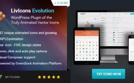LivIcons Evolution for WordPress v2.10.387 - The Next Generation of the Truly Animated Vector Icons