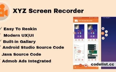 XYZ Screen Recorder v1.0 - Native Android App - Admob Ads