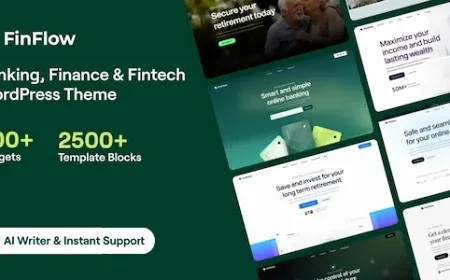 FinFlow - Banking, Finance &amp; Fintech WordPress Theme v2.1.1