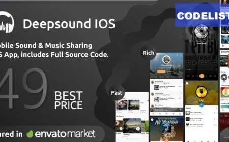 DeepSound IOS v1.2.9 - Mobile Sound &amp; Music Sharing Platform Mobile IOS Application