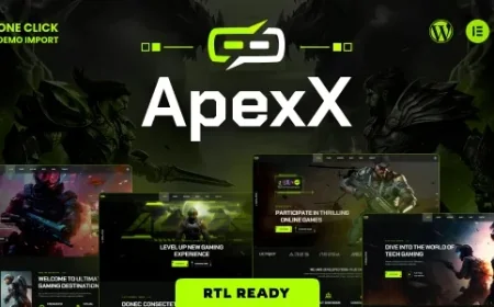 ApexX - Esports &amp; Gaming WordPress v1.0.1