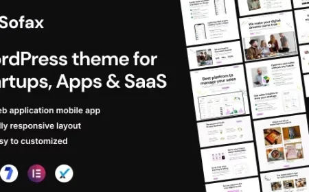 Sofax - Software &amp; Startup WordPress Theme v1.0.2