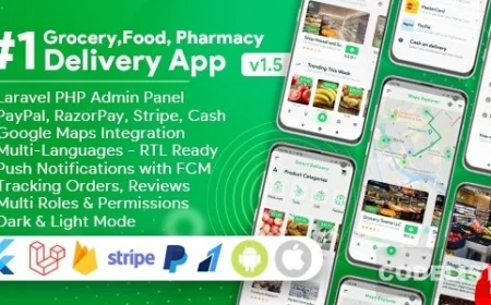 Grocery, Food, Pharmacy, Store Delivery Mobile App with Admin Panel v1.5.0