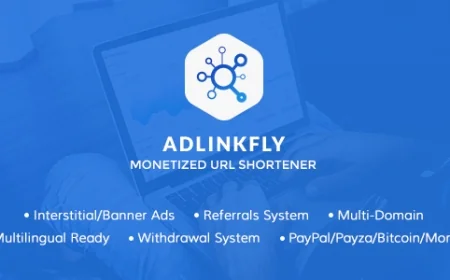 AdLinkFly v5.3.0 - Monetized URL Shortener