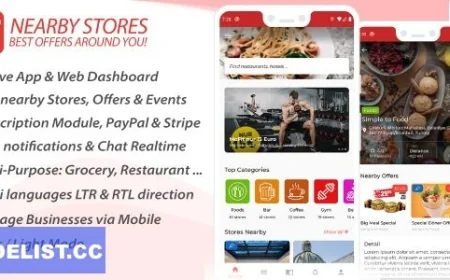 Nearby Stores Android v2.1 - Offers, Events, Multi-Purpose, Restaurant, Market - Subscription & WEB Panel