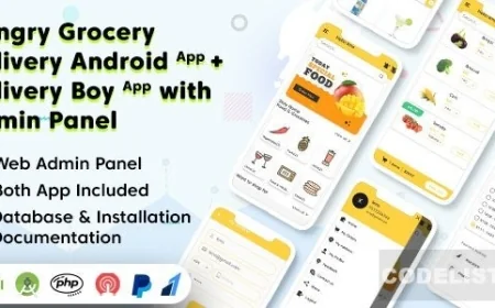 Hungry Grocery Delivery Android App and Delivery Boy App with Interactive Admin Panel v1.4