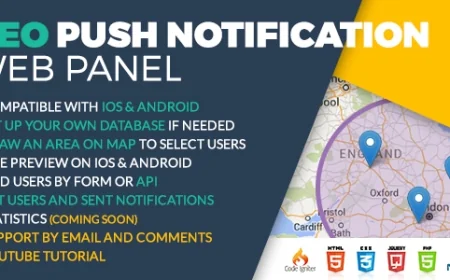 Geo Push Web Panel iOS & Android