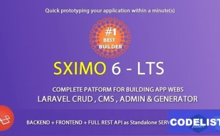 Laravel Multi Purpose Application v7.1 - CRUD - CMS - Sximo 6