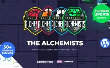 Alchemists - Sports, eSports &amp; Gaming Club and News WordPress Theme v4.6.0