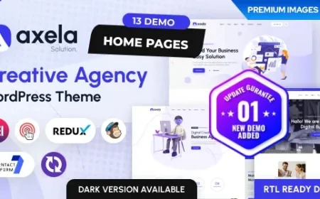 Axela - Creative Agency &amp; Portfolio WordPress Theme v1.1.5