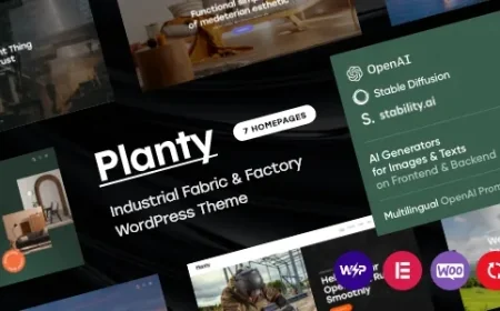 Planty - Fabric &amp; Factory WordPress Theme v1.18