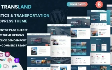 Transland - Transportation &amp; Logistics WordPress Theme v2.3.0