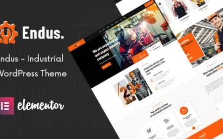 Endus - Industrial Manufacturing WordPress Theme v1.0.1