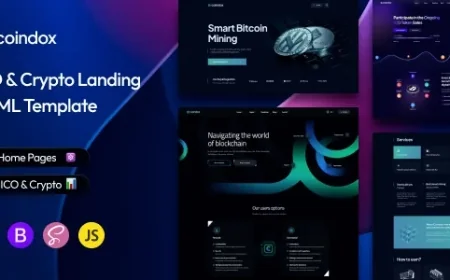 Coindox - ICO &amp; Crypto Landing WordPress Theme v1.0.2