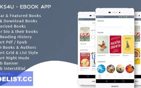 Books4u v1.0 - Android Ebook App + Admin panel