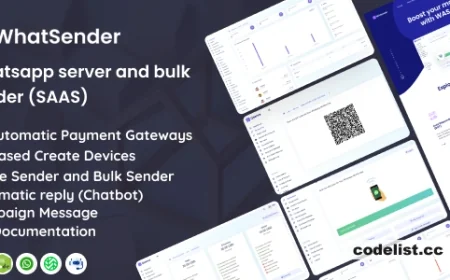 WhatSender v4.6.5 - Whatsapp server and bulk sender (SAAS) - nulled