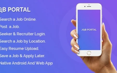 Job Portal Mobile Application With Web Portal