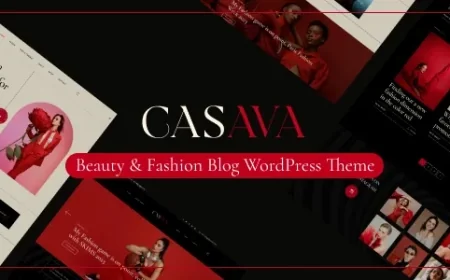 Casava - Beauty &amp; Fashion Blog WordPress Theme v1.0.1