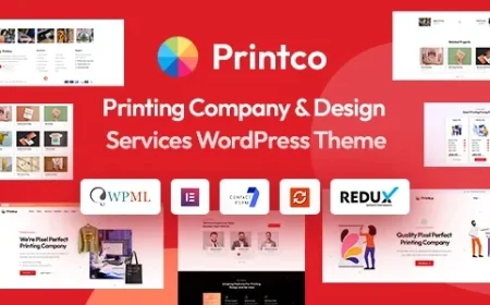Printco - Printing Services WordPress Theme v1.0.1