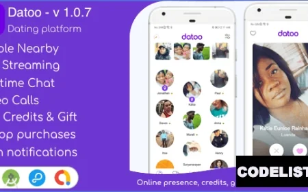 Datoo v1.0.7 - Dating platform with Live Steaming and Video calls + Admin Panel