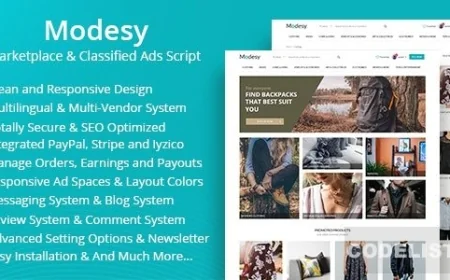 Modesy v1.6 - Marketplace & Classified Ads Script - nulled