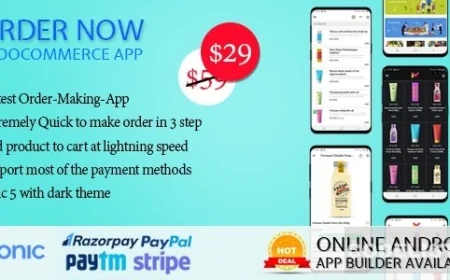 Order Now Mobile app for WooCommerce ionic 5 v1.5