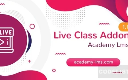 Academy LMS Live Streaming Class Addon v1.1