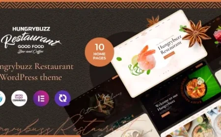 Hungrybuzz - Restaurant WordPress Theme v1.0.1