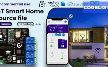 ioT Smart Home Automation Android App + Circuit + Gerber v3.0