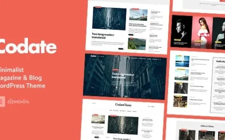 Codate - Modern Magazine and Blog WordPress Theme v1.4